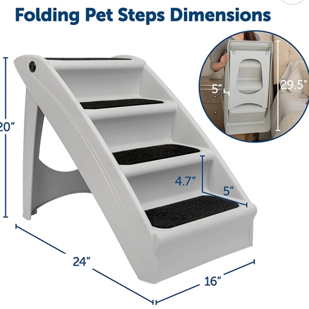 4-Stair Durable Pet Steps